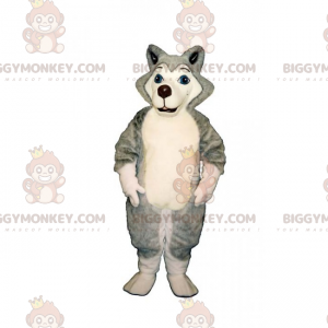 Costume de mascotte BIGGYMONKEY™ de petit Husky -