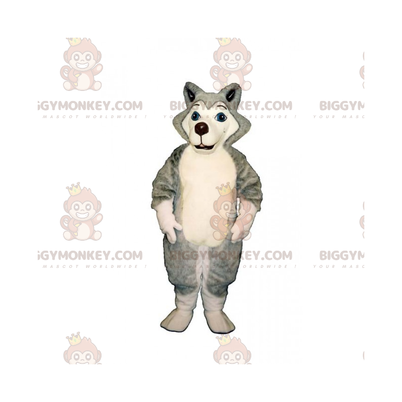 Costume de mascotte BIGGYMONKEY™ de petit Husky -