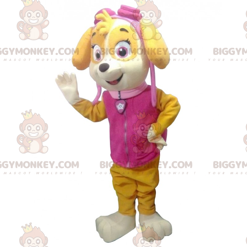 BIGGYMONKEY™-mascottekostuum voor puppy's met pilotenbril -