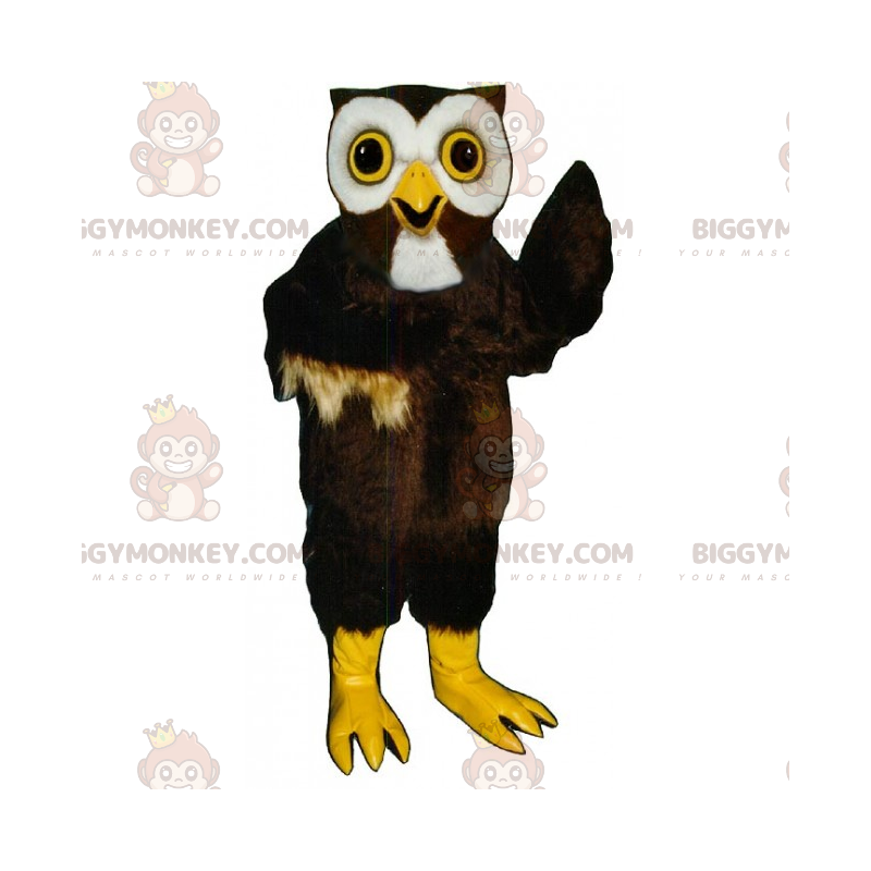 Disfraz de mascota BIGGYMONKEY™ de búho de ojos grandes -