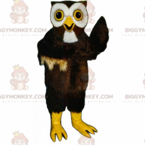 Costume de mascotte BIGGYMONKEY™ de chouette aux grands yeux -
