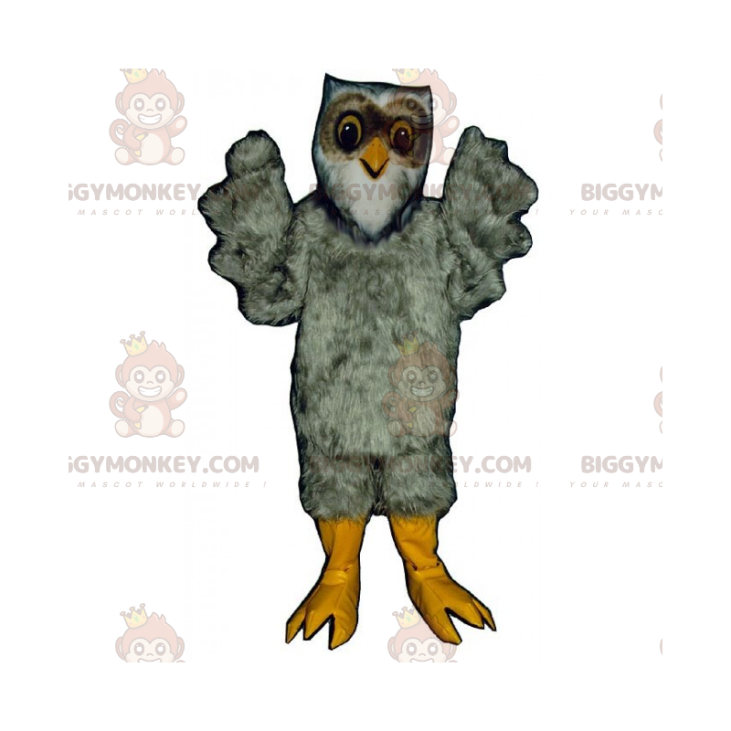 Costume da mascotte gufo grigio BIGGYMONKEY™ - Biggymonkey.com