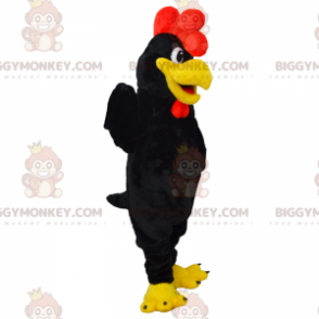 Costume de mascotte BIGGYMONKEY™ de cigogne avec nœud papillon