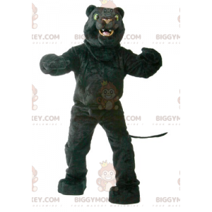 BIGGYMONKEY™ Green Eyed Black Panther maskottiasu -