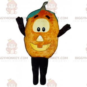 Disfraz de mascota BIGGYMONKEY™ de calabaza con cara de