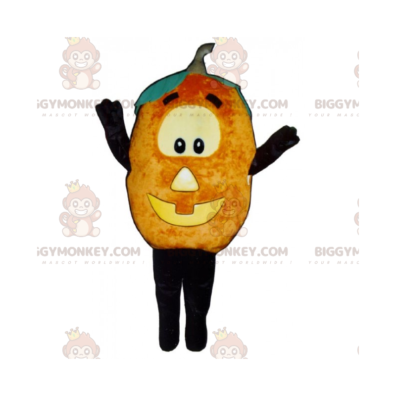 Halloween Face Pumpkin BIGGYMONKEY™ Mascot Costume –