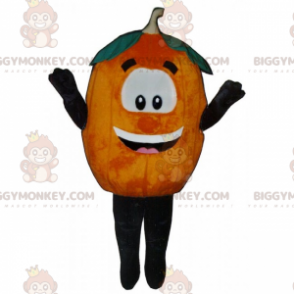 Pumpkin BIGGYMONKEY™ Mascot Costume with smiley face –