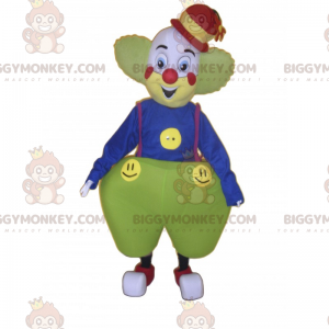 BIGGYMONKEY™ Clown-mascottekostuum met wijde pijpen -