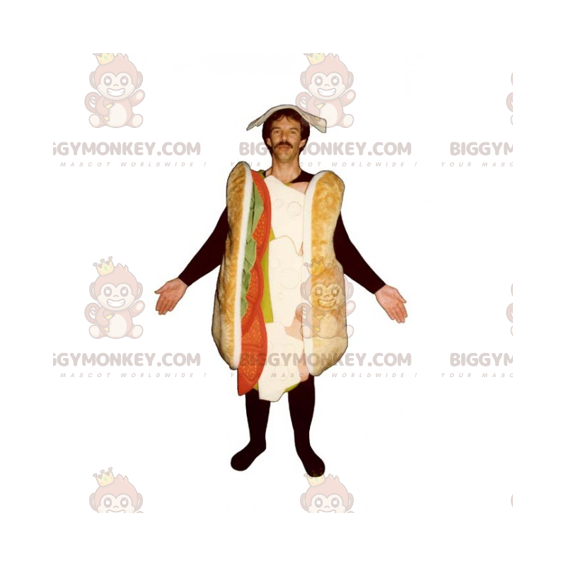 Costume da mascotte Club Sandwich BIGGYMONKEY™ - Biggymonkey.com