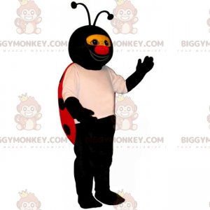 Ladybug with Red Nose BIGGYMONKEY™ Mascot Costume –