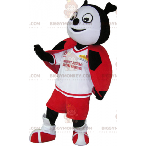 Costume da mascotte Ladybug BIGGYMONKEY™ in costume da calcio -