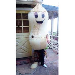 Giant Smiling White Peanut BIGGYMONKEY™ Mascot Costume –