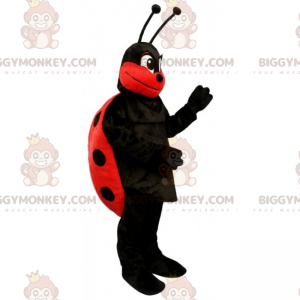Costume da mascotte BIGGYMONKEY™ Coccinella a pois nero -