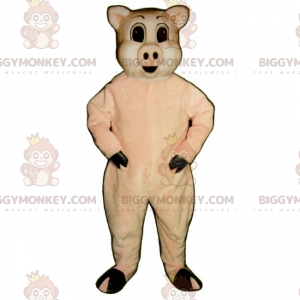 Costume de mascotte BIGGYMONKEY™ de cochon espiègle -