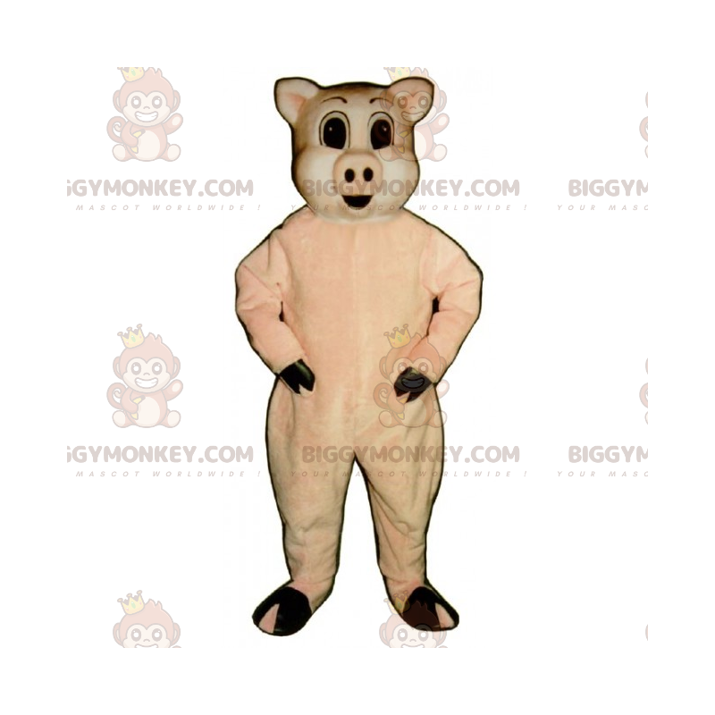 Costume de mascotte BIGGYMONKEY™ de cochon espiègle -