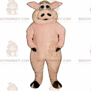 Costume de mascotte BIGGYMONKEY™ de cochon souriant -