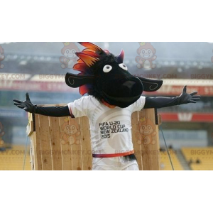 Kostium maskotka Czarna Owca BIGGYMONKEY™ FIFA 2015 -