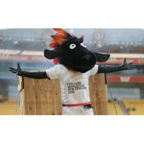 Costume de mascotte BIGGYMONKEY™ de mouton noir de la FIFA 2015