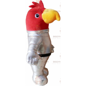 Rooster BIGGYMONKEY™ Mascot Costume In Astronaut Outfit –