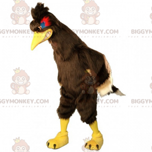 Costume de mascotte BIGGYMONKEY™ de coq marron avec crête -