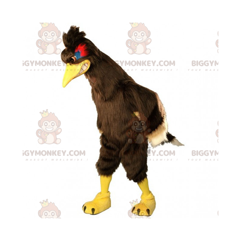 Disfraz de gallo marrón con cresta BIGGYMONKEY™ para mascota -