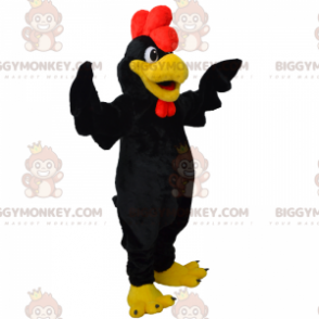 Black Rooster BIGGYMONKEY™ maskottiasu - Biggymonkey.com
