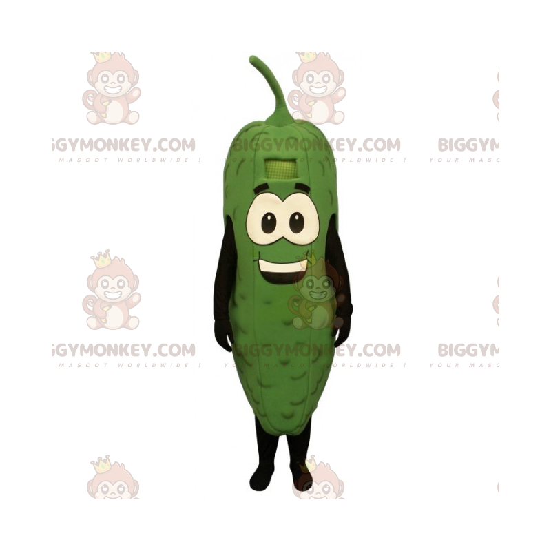 Costume da mascotte Big Eyes Pickle BIGGYMONKEY™ -