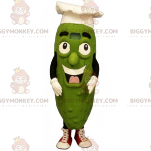 Costume de mascotte BIGGYMONKEY™ de cornichon avec toque de