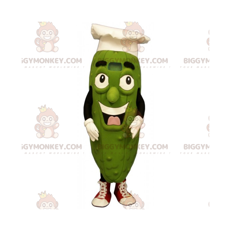 Kostium maskotki Pickle BIGGYMONKEY™ z czapką szefa kuchni -