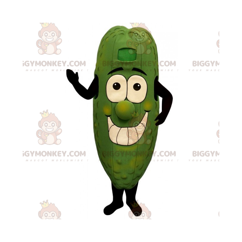 Costume de mascotte BIGGYMONKEY™ de cornichon souriant -