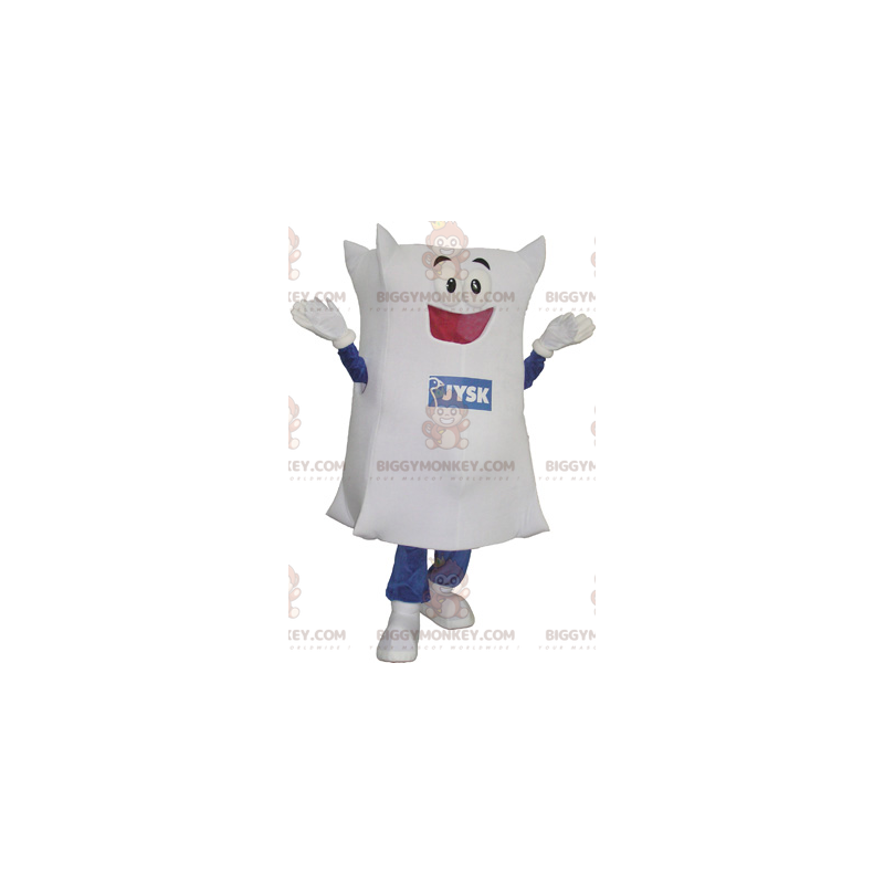 Costume de mascotte BIGGYMONKEY™ de coussin blanc -