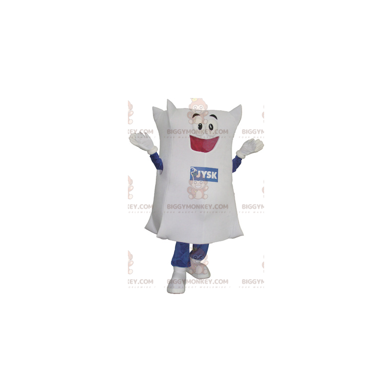Kostým maskota BIGGYMONKEY™ s bílým polštářkem – Biggymonkey.com