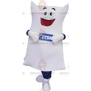 Costume da mascotte BIGGYMONKEY™ con cuscino bianco -