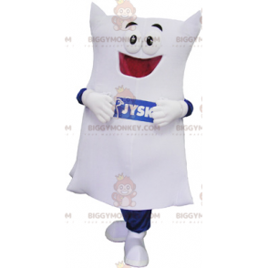 Costume de mascotte BIGGYMONKEY™ de coussin blanc -