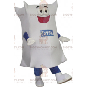 Costume de mascotte BIGGYMONKEY™ de coussin blanc -