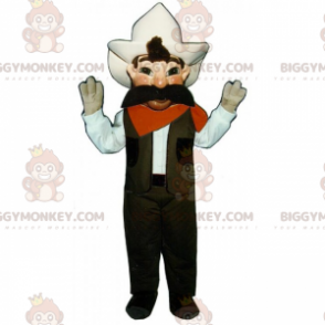 Cowboy Moustache BIGGYMONKEY™ maskotkostume - Biggymonkey.com