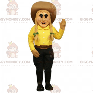 Costume da mascotte Cowgirl BIGGYMONKEY™ - Biggymonkey.com