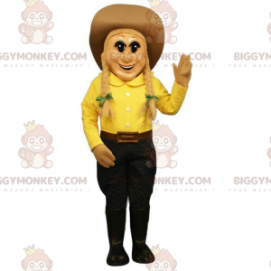 Cowgirl BIGGYMONKEY™ maskottiasu - Biggymonkey.com