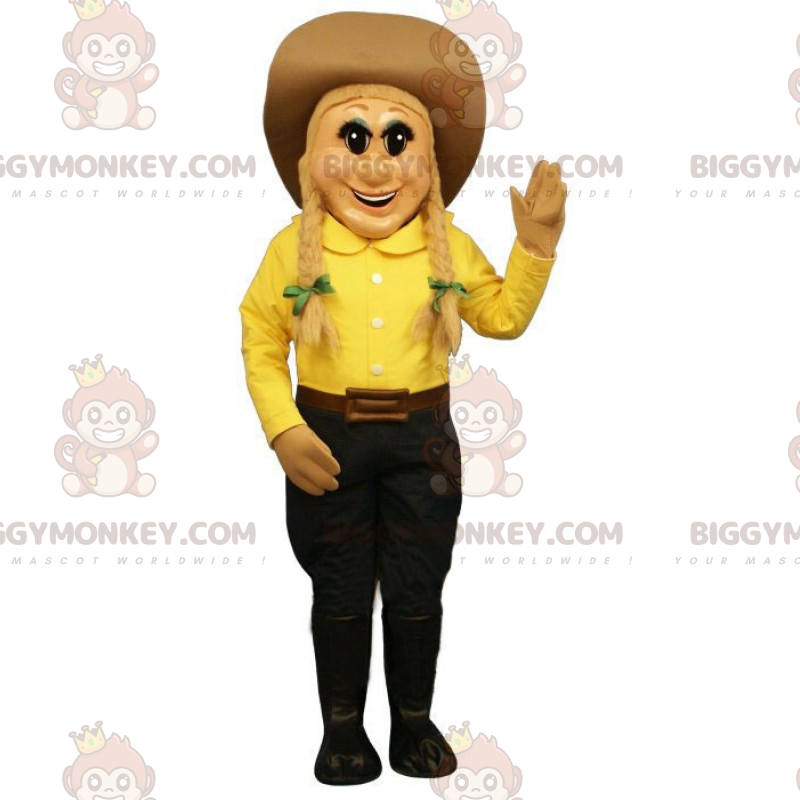 Costume da mascotte Cowgirl BIGGYMONKEY™ - Biggymonkey.com