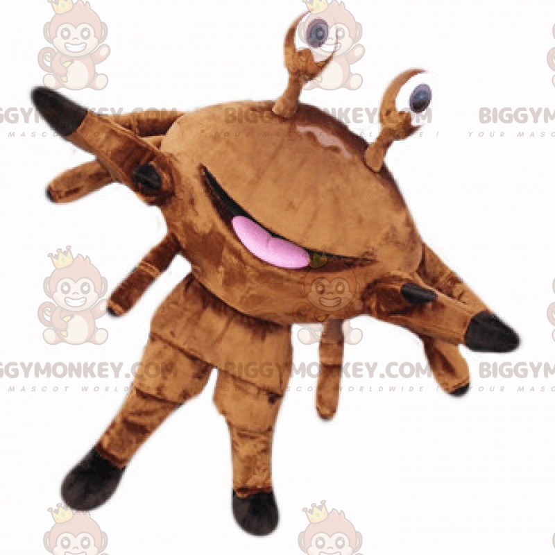 Costume mascotte Granchio marrone Big Smile BIGGYMONKEY™ -