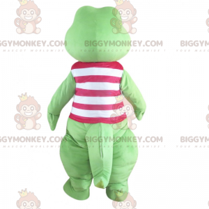 Costume da mascotte coccodrillo BIGGYMONKEY™ con top da