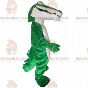 Costume da mascotte coccodrillo BIGGYMONKEY™ con occhi verdi -