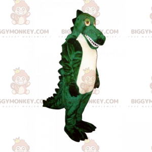 Hvid Bellied Crocodile BIGGYMONKEY™ maskotkostume -