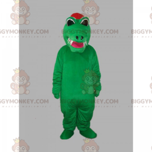 Traje de mascote de crocodilo com dentes afiados BIGGYMONKEY™ –