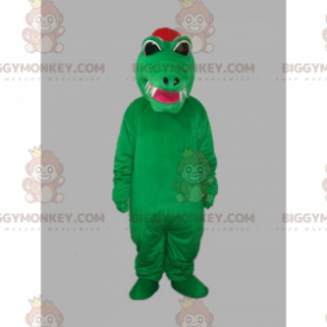 Traje de mascote de crocodilo com dentes afiados BIGGYMONKEY™ –