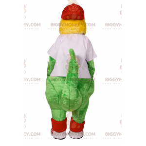 Costume de mascotte BIGGYMONKEY™ de crocodile en tenue de sport