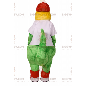 Traje de mascote de crocodilo BIGGYMONKEY™ em roupas esportivas