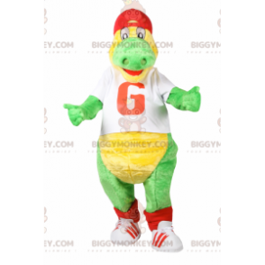 Costume da mascotte coccodrillo BIGGYMONKEY™ in abbigliamento