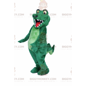 Costume da mascotte coccodrillo sorridente BIGGYMONKEY™ -