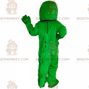 Disfraz de mascota cocodrilo verde neón y blanco BIGGYMONKEY™ -